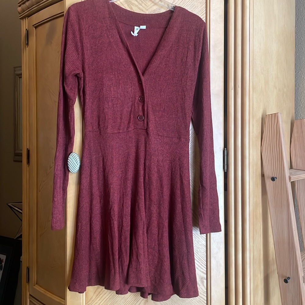 ⭐️Others follow rust sweater dress size medium